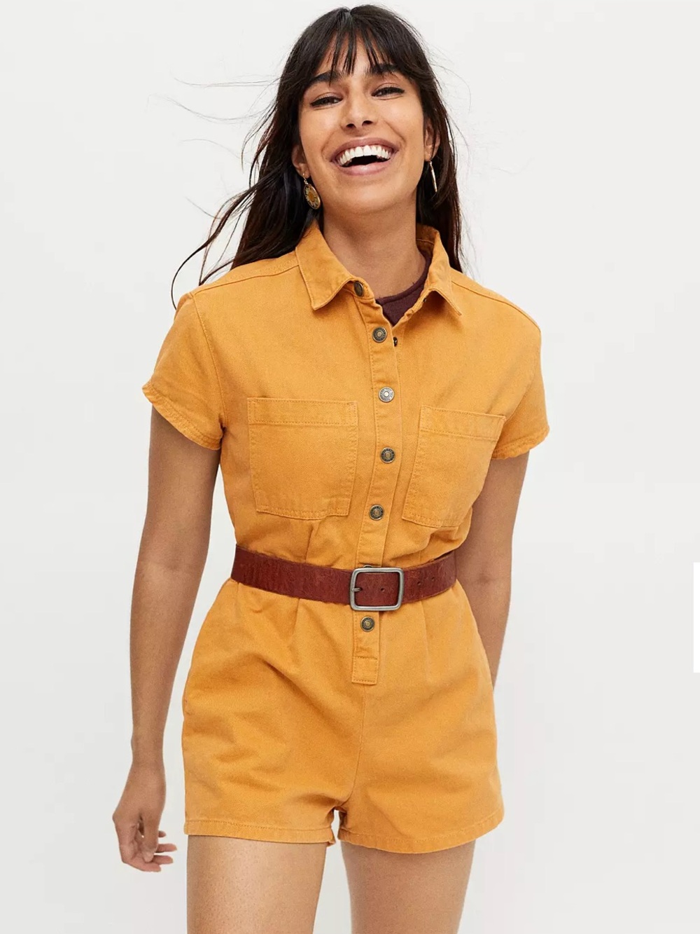 BDG Urban Outfitters Denim Utility Romper / Jumpsuit, Size XS, NWOT, $95 MSRP